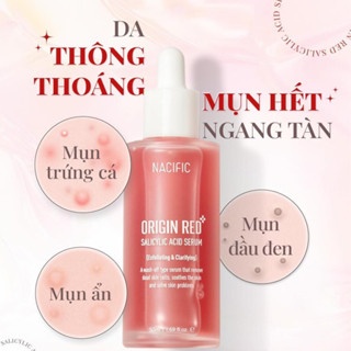 Tinh chất peel da tẩy tế bào chết Nacific Origin Red Salicylic Acid Serum 50ml cải thiện tình trạng mụn và làm sáng da