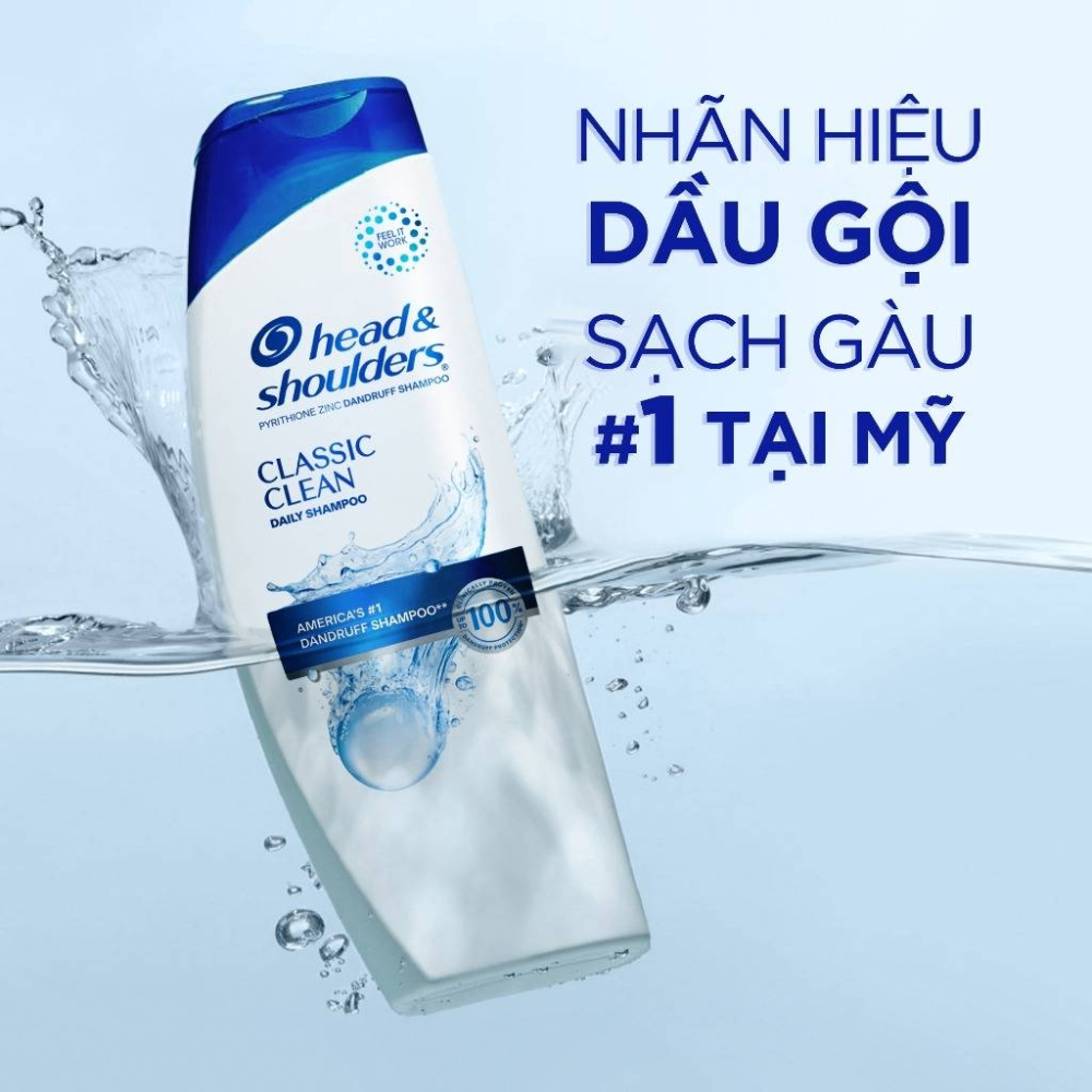 Dầu gội xả Head & Shoulders 2in1 370ml làm sạch da đầu loại bỏ gàu hiệu quả