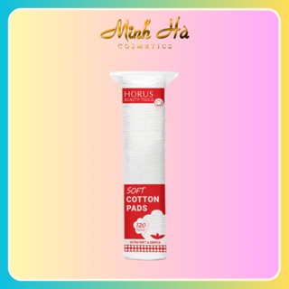 Bông tẩy trang Horus Soft Cotton Pads 120 miếng giúp làm sạch lớp trang điểm và bụi bẩn