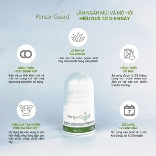 Lăn khử mùi Perspi Guard Maximum Strength Antiperspirant 30ml giảm thiểu mồ hôi và ngăn mùi cơ thể