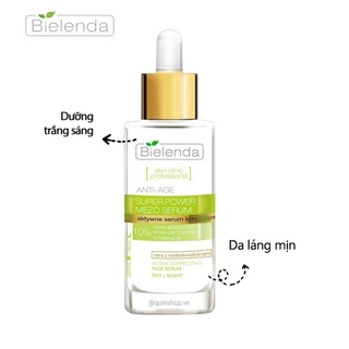 Serum Bielenda Super Power Mezo 30ml dưỡng trắng chống lão hóa da