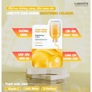 Mặt nạ dưỡng da các loại Labiotte Code - Derm 25ml dưỡng da mềm mịn đều màu da