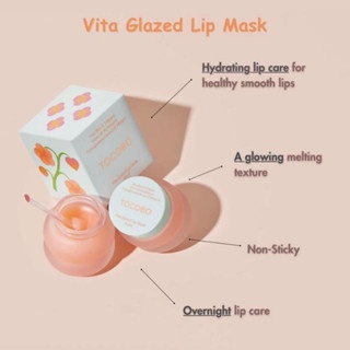 Dưỡng môi Tocobo Vita Glazed Lip Mask 20ml thuần chay chăm sóc môi, cho đôi môi mịn màng