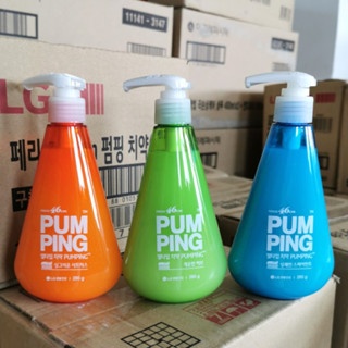Kem đánh răng LG Perioe Pumping Herb 285g dạng gel loại bỏ thức ăn dư thừa hơi thở thơm mát