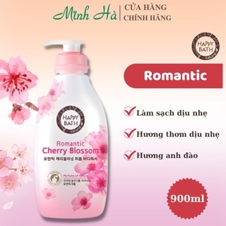 Sữa tắm Happy Bath Hàn Quốc 900ml mềm mịn dịu nhẹ cho da
