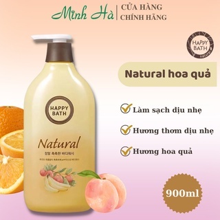 Sữa tắm Happy Bath Hàn Quốc 900ml mềm mịn dịu nhẹ cho da