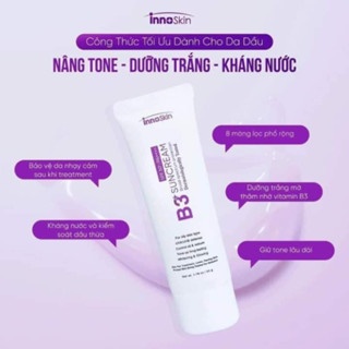 Kem chống nắng bảo vệ da B3 INNOSKIN 50g chống nắng phổ rộng thấm nhanh, không nhờn rít