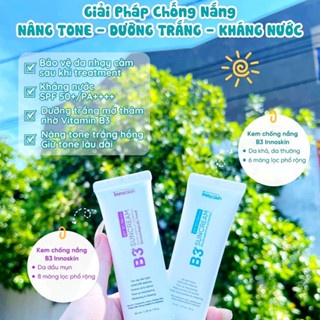 Kem chống nắng bảo vệ da B3 INNOSKIN 50g chống nắng phổ rộng thấm nhanh, không nhờn rít