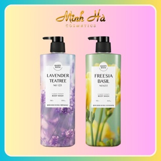 Sữa tắm Happy Bath Flower Therapy No.125/No.635 760g nhiều dưỡng chất mùi thơm quyến rũ