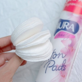 Bông tẩy trang Aura Beauty 150 miếng thiết kế 2 lớp giúp tẩy trang sạch sâu, nhanh chóng