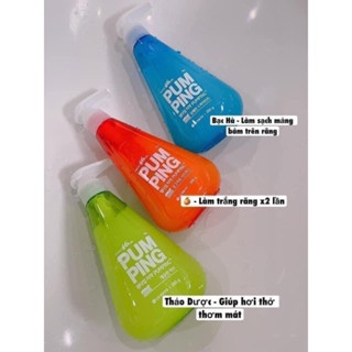 Kem đánh răng LG Perioe Pumping Herb 285g dạng gel loại bỏ thức ăn dư thừa hơi thở thơm mát