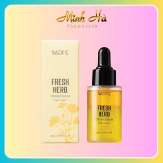 Tinh chất Nacific Fresh Herb Origin Serum 20ml cấp ẩm, dưỡng trắng cho da khô