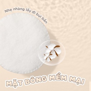 Bông tẩy trang Horus Soft Cotton Pads 120 miếng giúp làm sạch lớp trang điểm và bụi bẩn