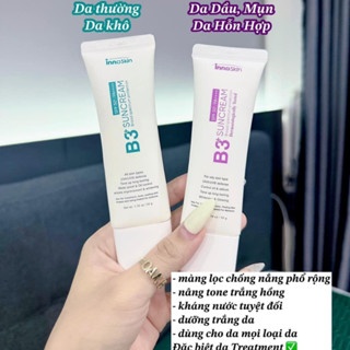 Kem chống nắng bảo vệ da B3 INNOSKIN 50g chống nắng phổ rộng thấm nhanh, không nhờn rít