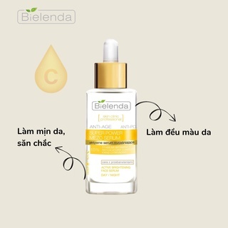 Serum Bielenda Super Power Mezo 30ml dưỡng trắng chống lão hóa da