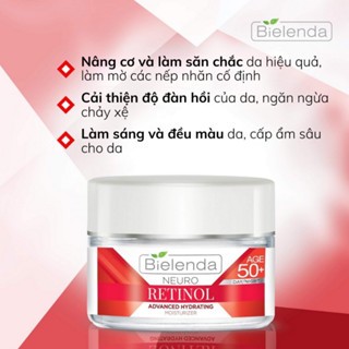 Kem dưỡng Bielenda Neuro Retinol Lifting Anti-wrinkle Face Cream Concentrate 50+ 50g chống lão hóa, tái tạo da