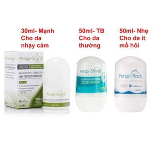 Lăn khử mùi Perspi Rock Natural / Shield Aluminium Free 50ml kiềm mồ hôi