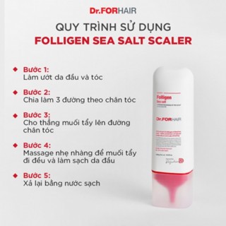 Muối tẩy tế bào chết da đầu Dr.ForHair 300g giảm gàu và làm sạch da đầu