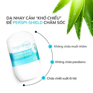 Lăn khử mùi Perspi Rock Natural / Shield Aluminium Free 50ml kiềm mồ hôi