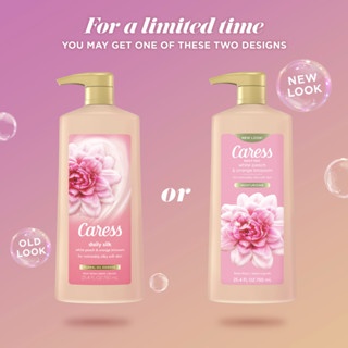 Sữa tắm Caress Daily Silk White Peach & Orange Blossom 750ml (Moisturizing) dưỡng ẩm làm sạch da