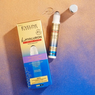 Thanh lăn mắt Eveline Bio Hyaluron 3x Retinol System 15ml giảm quầng thâm, bọng mắt