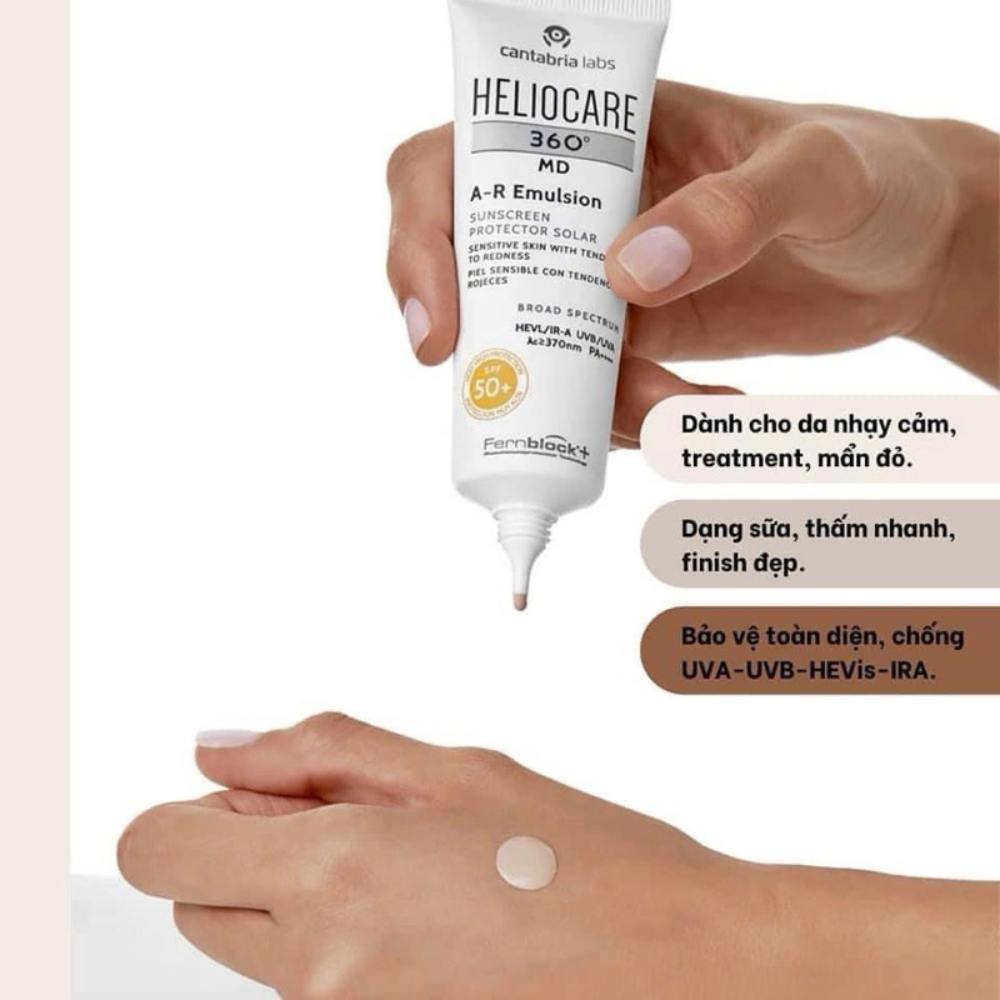 Kem chống nắng Heliocare 360 MD A-R Emulsion SPF50+ 50ml