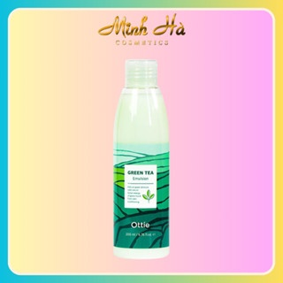 Sữa dưỡng da trà xanh OTTIE Green Tea Elmulsion 200ml hạn chế dầu nhờn hỗ trợ làm trắng da