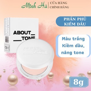 Phấn phủ dạng nén About Tone Air Fit Powder Pact 8g kiềm dầu, nâng tông, kết cấu mịn