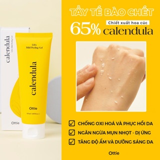 Gel tẩy da chết OTTIE Calendula LHA Mild Peeling Gel 120ml sạch lớp da chết, bụi bẩn, bã nhờn dư thừa
