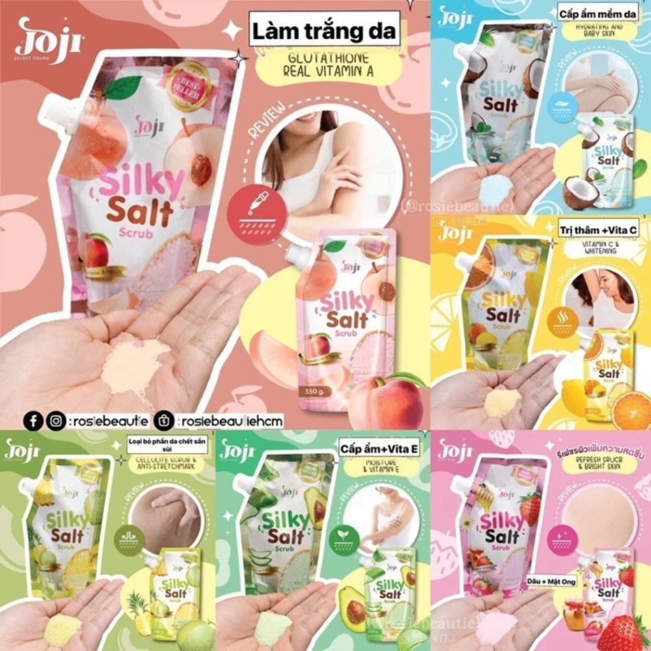 Muối tắm tẩy tế bào chết Joji Secret Youth Silky Salt Scrub 350g làm mềm da dưỡng sáng hiệu quả