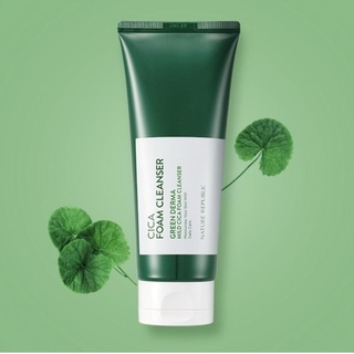 Sữa rửa mặt Nature Republic Green Derma Mild Cica Foam Cleanser 150ml giúp làm sạch và cấp ẩm cho da