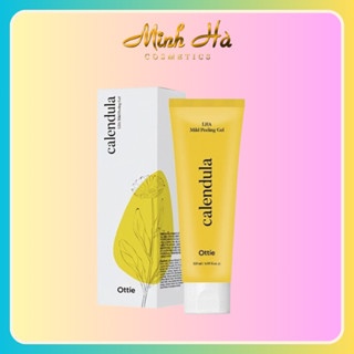 Gel tẩy da chết OTTIE Calendula LHA Mild Peeling Gel 120ml sạch lớp da chết, bụi bẩn, bã nhờn dư thừa