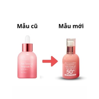 Serum dưỡng trắng, chống nắng LOVELYCC Pink Tone Up SPF50+ PA+++ 30g nâng tông, bảo vệ da