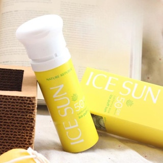 Chống nắng dạng cushion Nature Republic Ice Sun SPF 50+ PA++++ 100ml nâng tone da ngăn ngừa cháy nắng