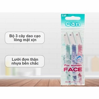 Set 3 cây dao cạo mặt cao cấp KAI Nhật Bản thiết kế nhỏ gọn thoải mái và không vướng víu