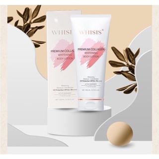 Dưỡng thể chống nắng Whisis Premium Collagen Whitening Body Lotion SPF50+ PA++++ 200ml trắng da, dưỡng ẩm