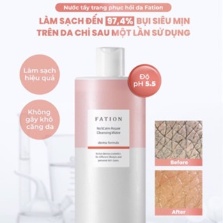 Nước tẩy trang phục hồi FATION NoSCalm Repair Cleansing Water 500ml dưỡng ẩm làm sạch da hiệu quả