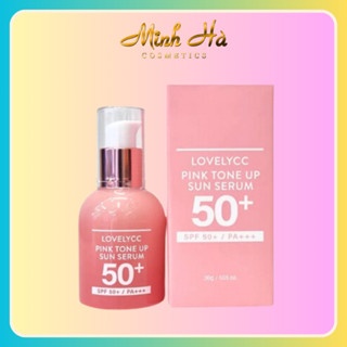 Serum dưỡng trắng, chống nắng LOVELYCC Pink Tone Up SPF50+ PA+++ 30g nâng tông, bảo vệ da