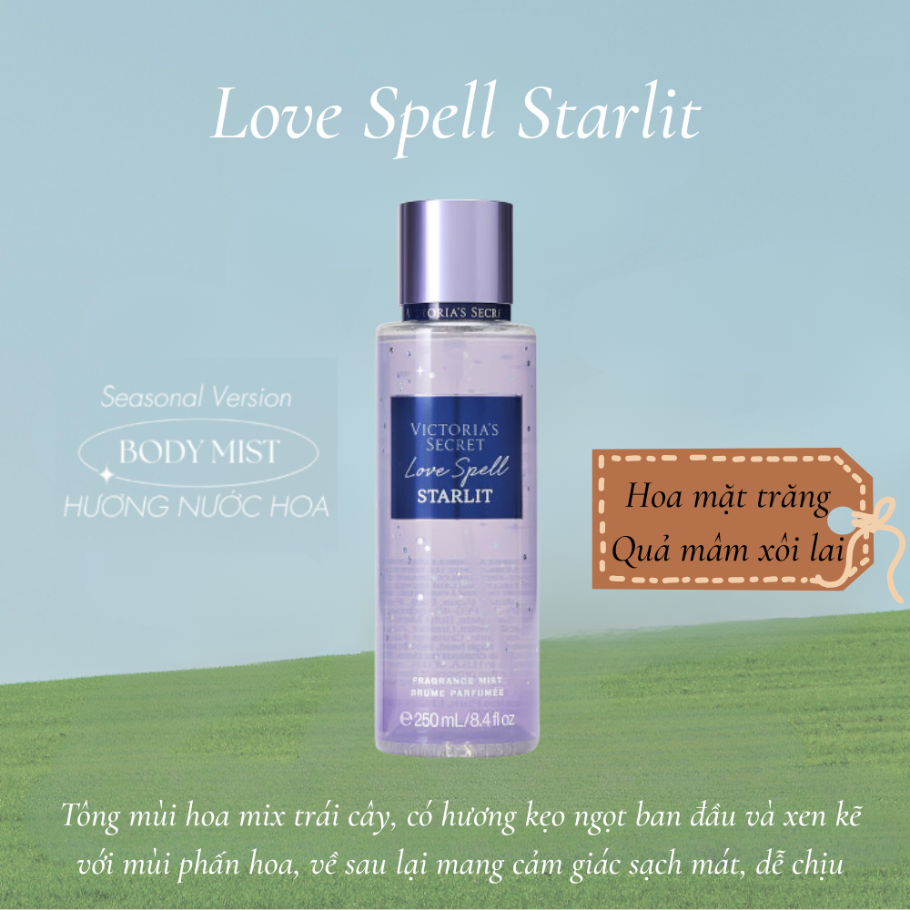 Xịt thơm Victoria's Secret Fragrance Mist 75/250ml hương thơm quyến rũ lưu hương lâu