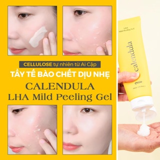 Gel tẩy da chết OTTIE Calendula LHA Mild Peeling Gel 120ml sạch lớp da chết, bụi bẩn, bã nhờn dư thừa