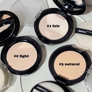 Phấn phủ dạng nén About Tone Air Fit Powder Pact 8g kiềm dầu, nâng tông, kết cấu mịn