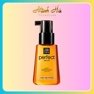 Tinh dầu dưỡng tóc Mise En Scene Perfect Serum Golden Morocco Argan Oil 80ml phục hồi tóc hư tổn