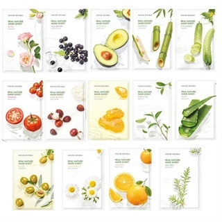 Mặt nạ Nature Republic Real Nature Mask Sheet 23ml dưỡng ẩm và dưỡng trắng da mùi thơm dễ chịu