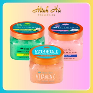 Tẩy tế bào chết cơ thể Tree Hut Shea Sugar Scrub nhiều mùi hương - 255g đem lại làn da mềm mại hương thơm tươi mát