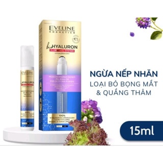 Thanh lăn mắt Eveline Bio Hyaluron 3x Retinol System 15ml giảm quầng thâm, bọng mắt