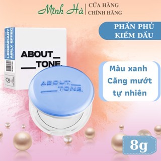 Phấn phủ dạng nén About Tone Air Fit Powder Pact 8g kiềm dầu, nâng tông, kết cấu mịn