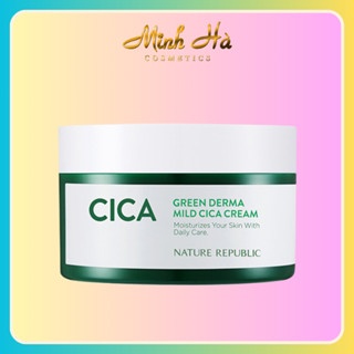 Kem dưỡng da Nature Republic Green Derma Mild Cream 190ml giúp cấp ẩm và làm mềm da