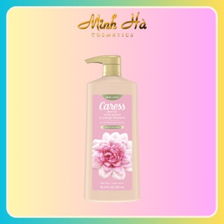 Sữa tắm Caress Daily Silk White Peach & Orange Blossom 750ml (Moisturizing) dưỡng ẩm làm sạch da