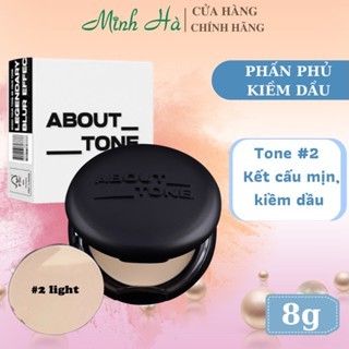 Phấn phủ dạng nén About Tone Air Fit Powder Pact 8g kiềm dầu, nâng tông, kết cấu mịn