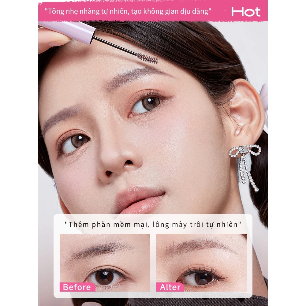 Mascara chân mày Rock Sweet 5g lên màu tự nhiên định hình lông mày rõ nét